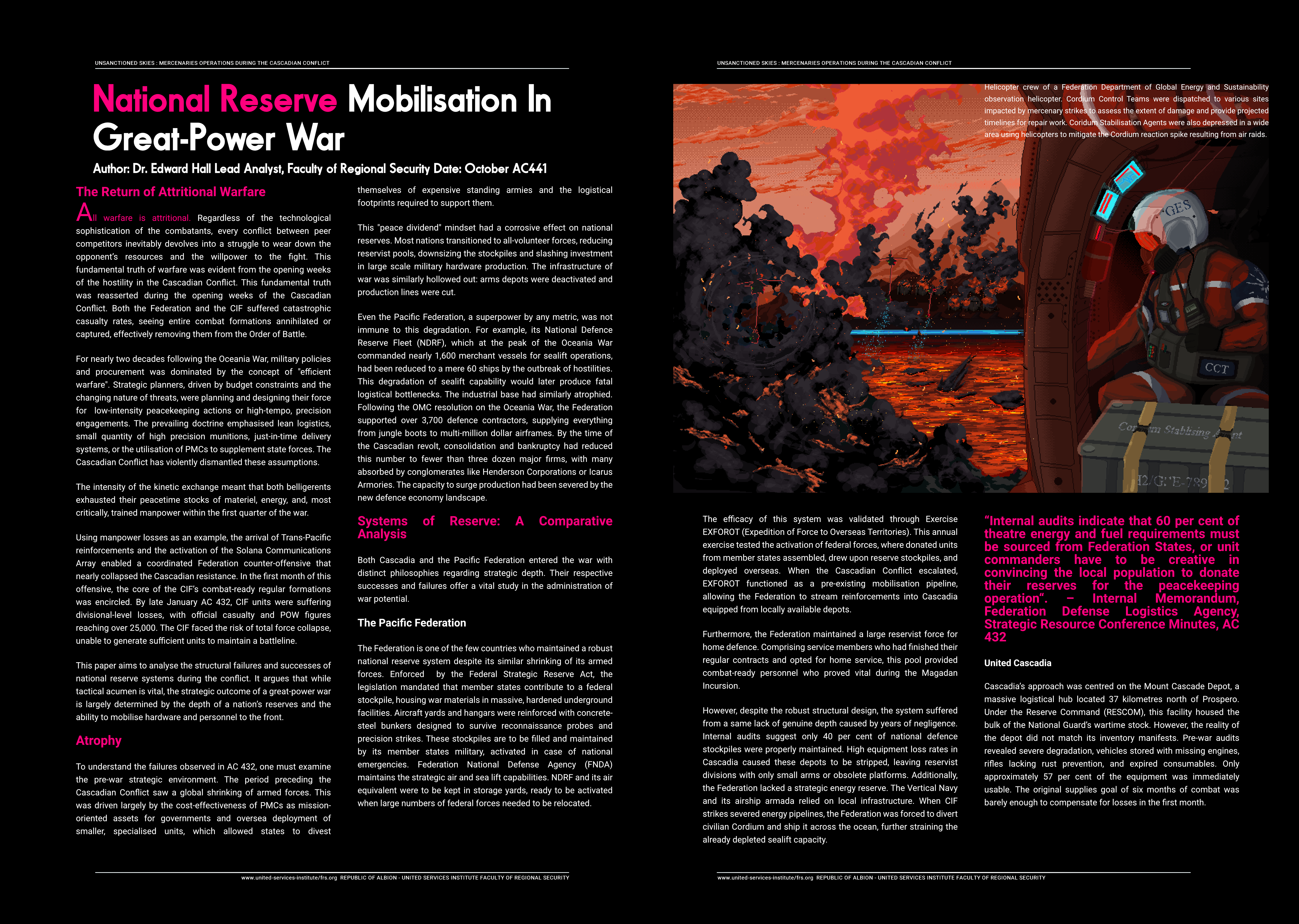 National Reserve Mobilisation in Great-Power War