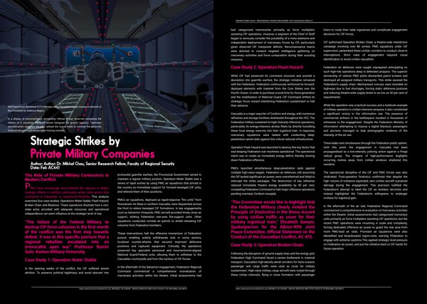 Strategic Strikes by Private Military Companies